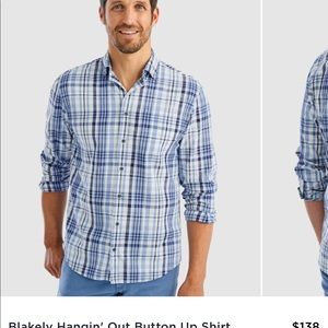 Johnnie-O Blakely Hangin' Out Button Up Shirt XXL